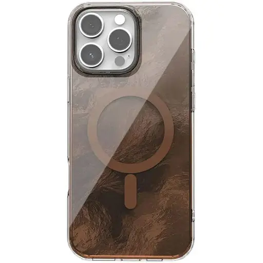 Чохол TPU Epik Shiny Mountain (MagFit) для Apple iPhone 16 Pro (6.3) Chocolate - фото 1