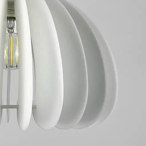 Люстра з білим акриловим абажуром Ø 32х25 см | Line F | Арт. SG41-320 - фото 4