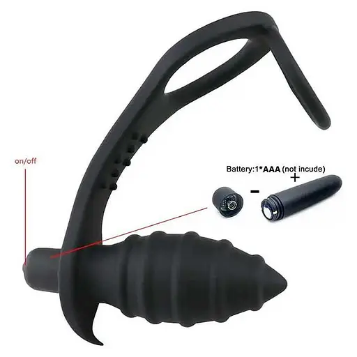 Вібромасажер для анальної стимуляції та масажу простати з 10 режимами Чорний K000696 - фото 4