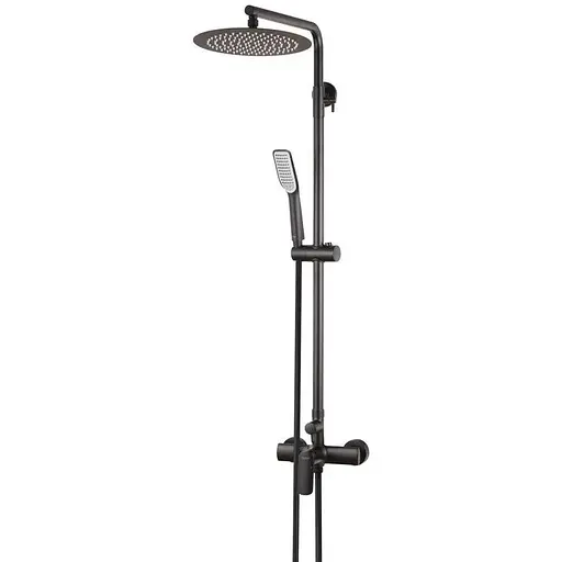 Душова система Koer KB-52028-05, 2 функції KR5310, Чорний матовий - фото 1