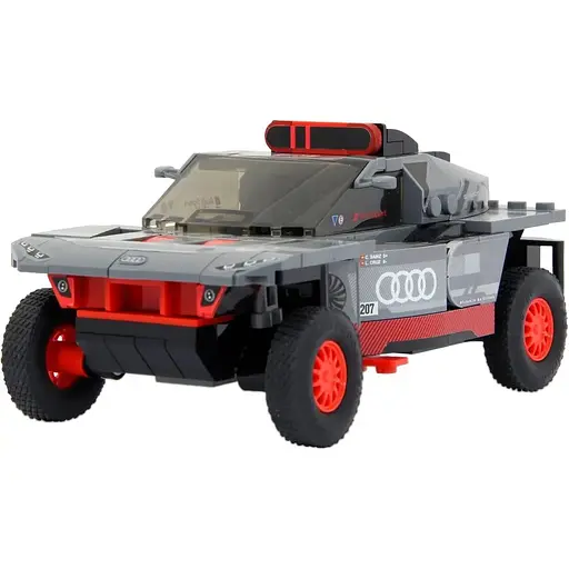 Машинка-конструктор Rastar Bricks Audi RS Q e-tron 1:30 серый