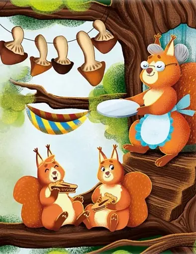 Читання з наліпками. Лісові історії - фото 5