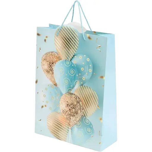 Пакет подарунковий YY05099 L Блакитний - фото 1