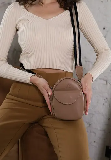 Мини-сумка Kroha карамель краст - фото 4