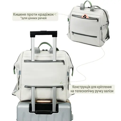 Міський офісний рюкзак Tigernu T-B9513 для ноутбука 15л 14" White (17035) - фото 3