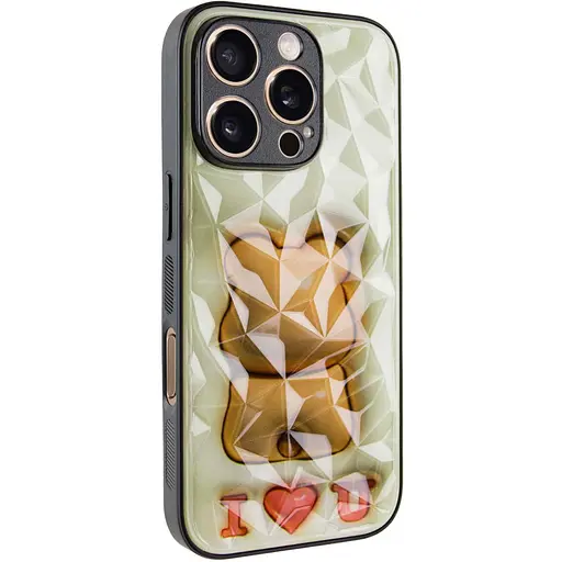 Чохол Epik TPU+PC Prisma Fluffie для Apple iPhone 16 Pro 6.3 Bear - фото 1