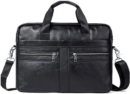 Чоловіча шкіряна сумка Vintage 40х30х7 см sum0012394 - фото 2