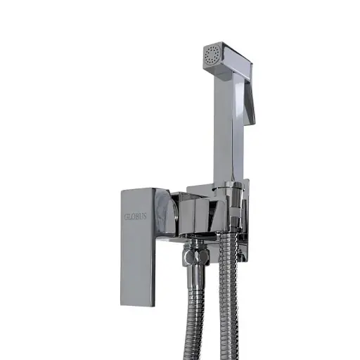 Змішувач вбудований з гігієнічним душем Globus Lux Niagara GLN-0-106 Chrome 30412 - фото 7