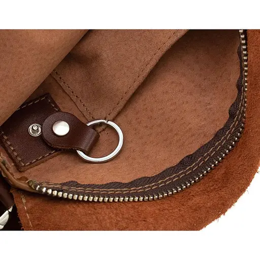 Чоловіча шкіряна сумка через плече GRANDE PELLE 22х22х5.5 см sum0025931 - фото 8