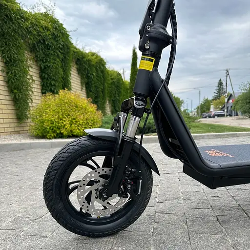 Электросамокат KUGOO Kirin C1+ Plus 18Ah 1000W черный, с усиленной корзинкой - фото 8