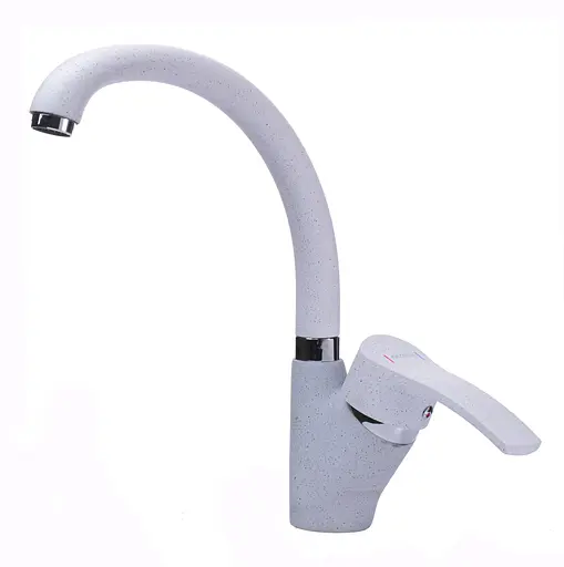 Смеситель для кухни Globus Lux GLQU-0203S-BIG-7-White Белый - фото 2