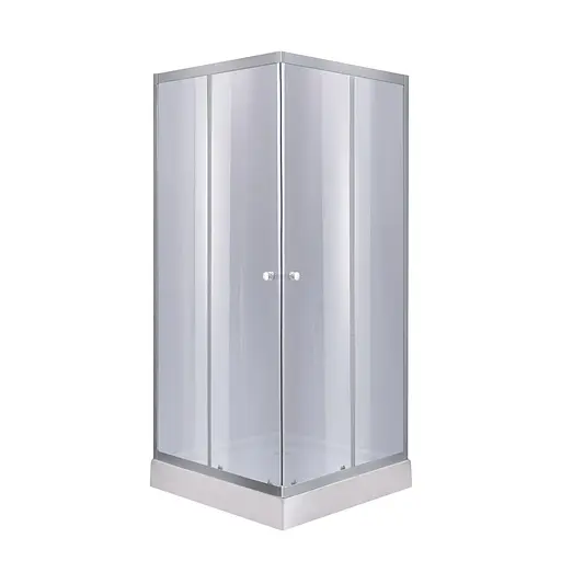 Душевая кабина Lidz Wawel SC80x80.SAT.LOW.GR, стекло тонированное 4 мм + душевой поддон Lidz Kapielka ST80x80x14, универсальная, матовый - фото 1