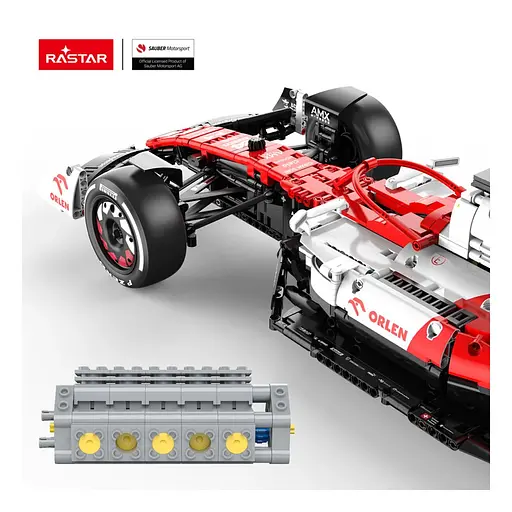 Конструктор RASTAR автомобіль Alfa Romeo F1 C42 1:8 блоки 2261 шт. червоний 94410 - фото 4