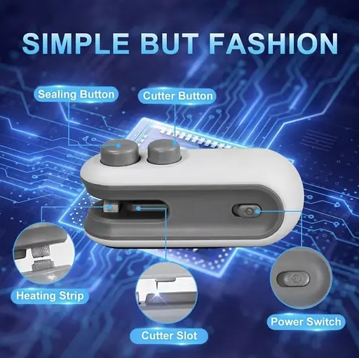 Портативний запаювач пакетів для свіжості продуктів - фото 13