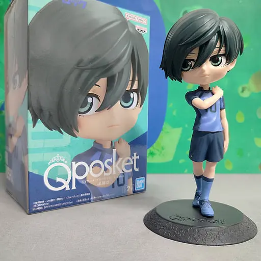 Коллекционная фигурка   Bandai Q Posket Синяя Тюрьма: Блю Лок Рин Итоши Blue Lock Rin Itoshi 14 см B QP B RI - фото 6