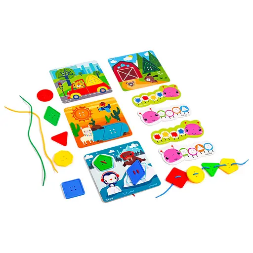Игра-шнуровка "Fisher-Price. Maxi пуговицы" Vladi Toys VT2905-22 Укр - фото 5