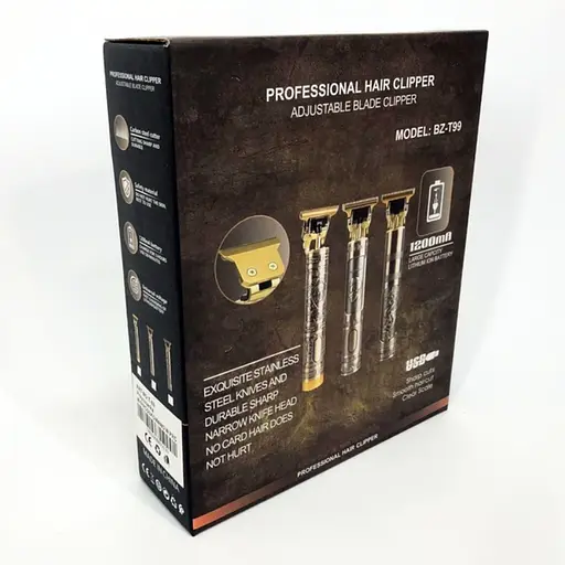 Професійна машинка для стриження BZ-T99/WS-T88 120 хв роботи 4 насадки компактні розміри - фото 10