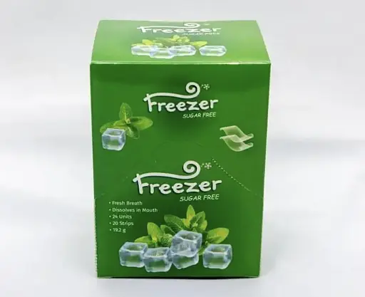 Смужки Freezer м'ятні, для свіжого подиху, у наборі 24 коробочки по 20 смужок-аркушів у кожній - фото 4