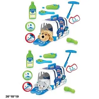 Ігровий набір Грумера, м’яка іграшка, переноска, 699-40A/B (В асортименті) - фото 4