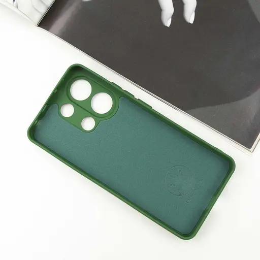 Чохол Silicone Cover Lakshmi Full Camera (AA) with logo для Xiaomi Redmi Note 13 5G Зелений / Dark green - фото 2
