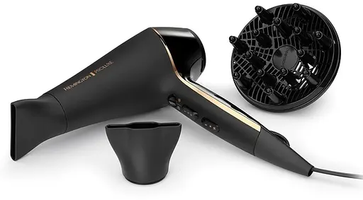 Фен Remington ProLuxe Midnight Edition, 2400Вт, 3 режима, диффузор, ионизация, холодный обдув, черный - фото 2