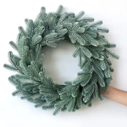 Вінок хвойний різдвяний Hvoya Traditional литий блакитний 40 см