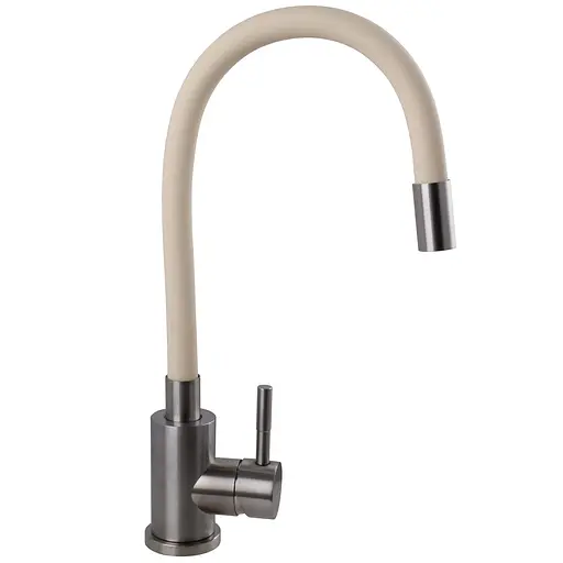 Смеситель для кухни EcoMIX SBT3-203SBG с гофрированным изливом из нержавеющей стали для удобства и долговечности - фото 3