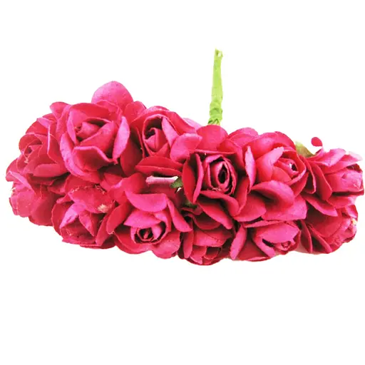 Декоративні троянди для творчості KV-730 пучок 12 штук - фото 2