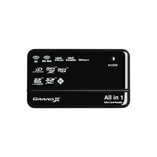 Картрідер зовнішній Grand-X Usb 2.0 All in 1 багатоформатний універсальний - фото 2