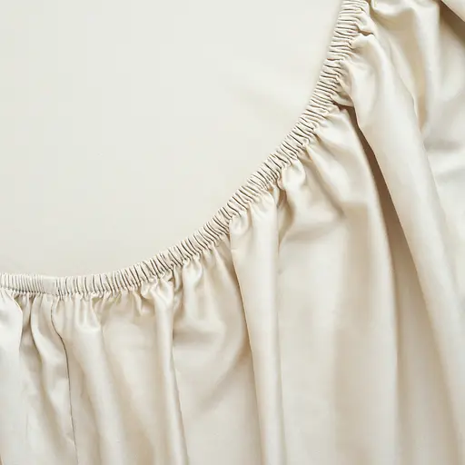 Простирадло на резинці МВМ My Home Місячне сяйво 160x200 см бежеве (BL-FS-18 BEIGE)