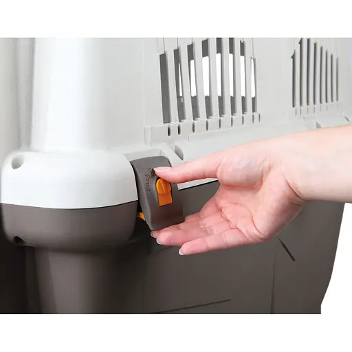 Контейнер-переноска Trixie для собак Skudo 5 весом до 35 кг пластик размер M 59x65x79 см коричневая - фото 3