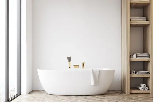 Смеситель для ванны Rea Riven на борт ванны gold REA-B0497 Золотой - фото 6