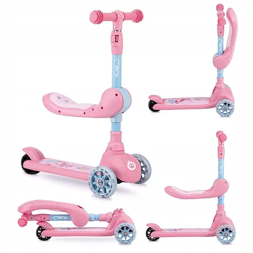 Дитячий самокат MoMi Kiuru 2 в 1 Pink (4628)