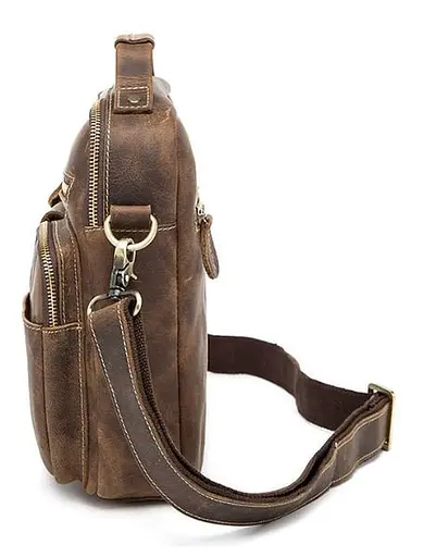 Чоловіча шкіряна сумка Vintage 22х28х6 см sum0012518 - фото 3