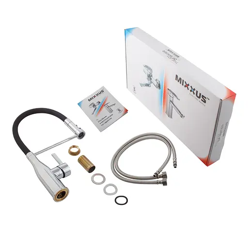 Змішувач для кухні Mixxus Premium Summer 017 з гнучким виливом MI6960 Хром - фото 6