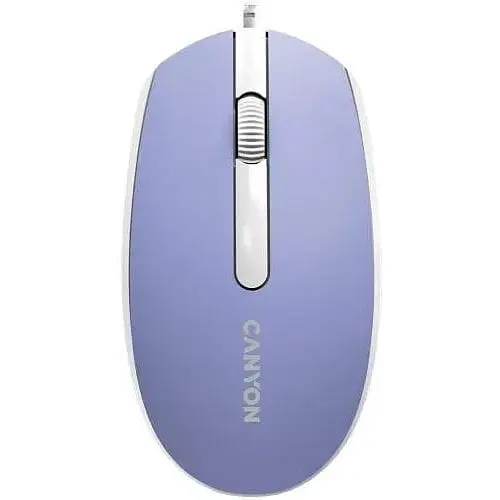 Миша Canyon M-10 Mountain Lavender USB оптична 1000 dpi 3 кнопки 1.5 м (CNE-CMS10ML) - фото 1