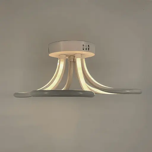 Стельова біла LED люстра з трьома завитками | Арт. 2015/3 | Line F - фото 7