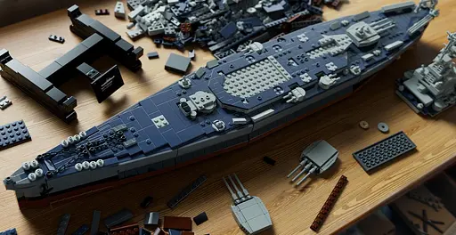 Конструктор Nifeliz Лінкор "Північна Кароліна" (NF10280) - фото 7