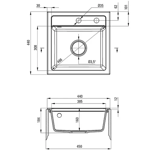 Кухонная мойка DEANTE Zorba ZQZ_S103 - фото 3