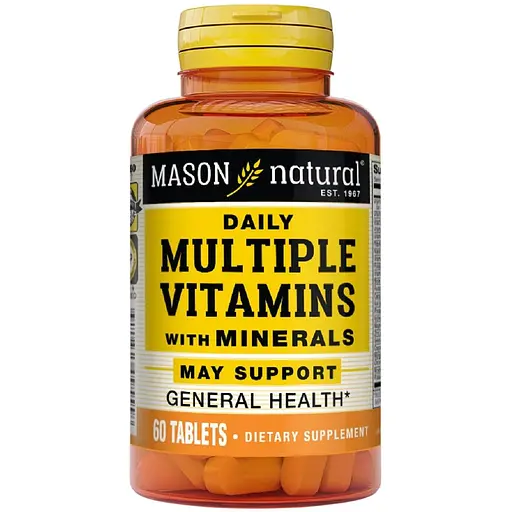 Мультивитамины и минералы на каждый день Mason Natural Daily Multiple Vitamins With Minerals 60 таблеток