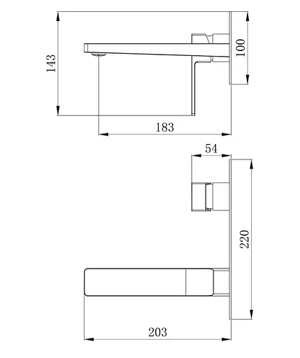 Змішувач для раковини Qtap прихованого монтажу Gemini, Matt Black (k35) QTGEM273BLM45694 - фото 8