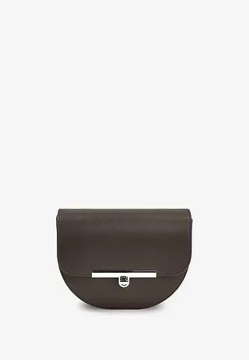 Жіноча шкіряна сумка поясна-кроссбоді Bridget темно-бежевий - фото 5