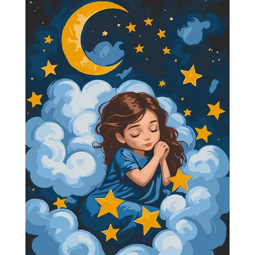 Картина по номерам "Спящий ангелочек" 15589-AC 40х50 см