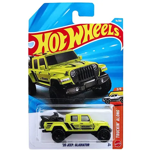 Базова машинка Hot Wheels Truckin Along 20 Jeep Gladiator зсалатова (5785) JJH91-N521 - фото 2