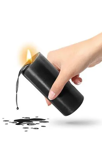 БДСМ-cвеча низкотемпературная Fetish Tentation SM Low Temperature Candle Black - фото 3