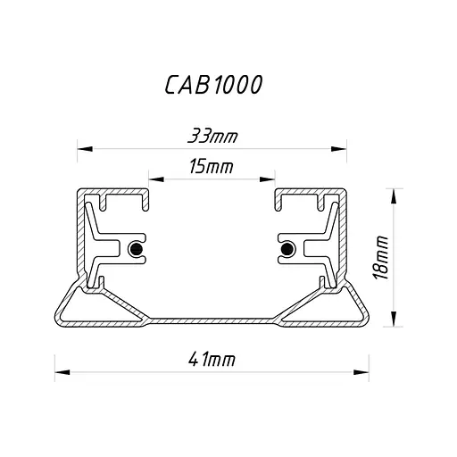 Шинопровод однофазный Feron CAB1000 2м белый - фото 2