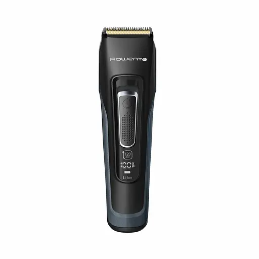 Машинка для стрижки Rowenta Advancer, для бороды, усов, головы, сеть+акум., роторный мотор, насадок-3, кейс, титан.напыл., темно-синий - фото 2