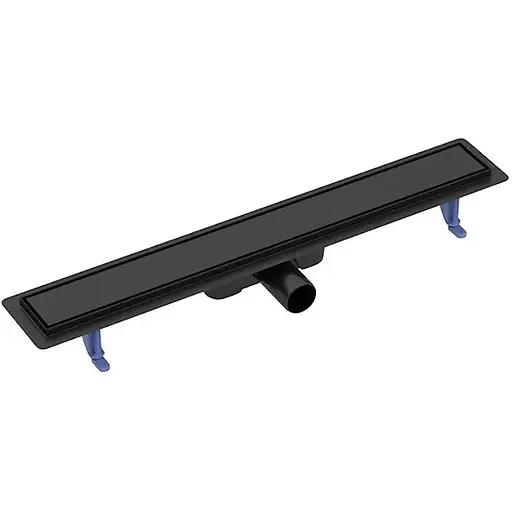 Трап для душу Cersanit Tako лінійний 70 з двосторонньою решіткою чорний S907-018 - фото 1