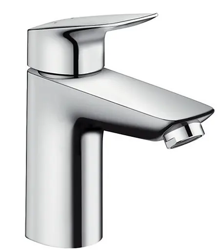 Смеситель для умывальника Hansgrohe Logis 100 LowFlow с донным клапаном хром 71104000 Хром - фото 1