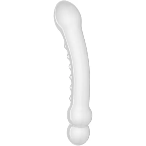 Скляний фалоімітатор LoveToys Glass Romance 19 см (прозорий)